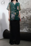 Aviva Jifei Xue straight skirt SS23-CSS-BLK